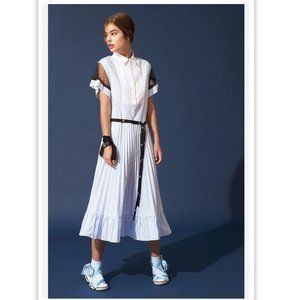 RED Valentino striped shirt dress